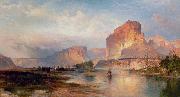 Thomas Moran Cliffs of Green River oil painting